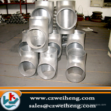 Pipe fittings tee mirror polish ISO/CE Certification